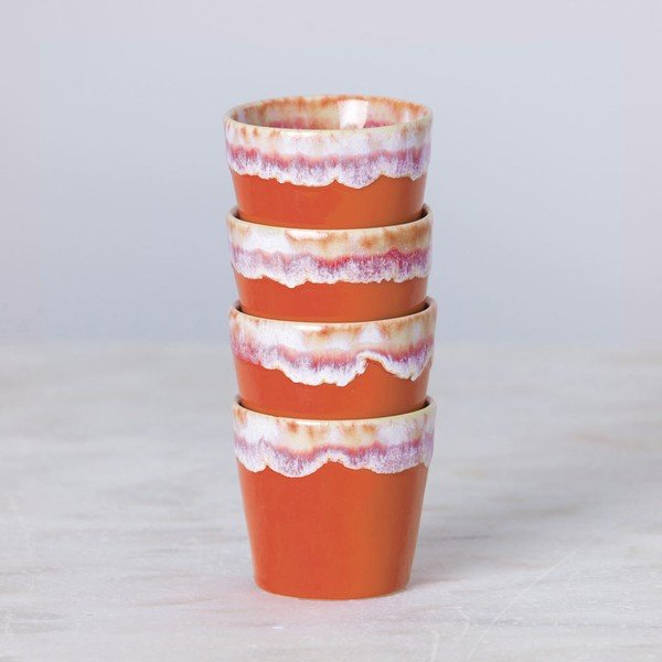 Valge-oranž kivikeraamikast espressotass, 90 ml Grespresso - Costa Nova-image-1