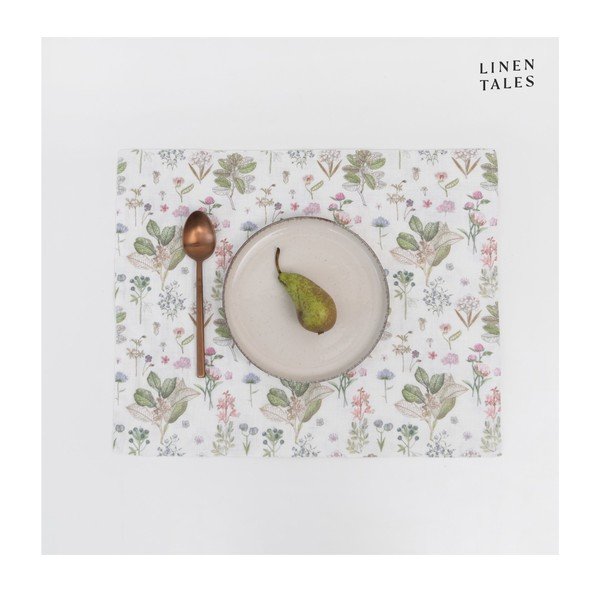 Riidest lauamatt 35x45 cm White Botany - Linen Tales-image-1