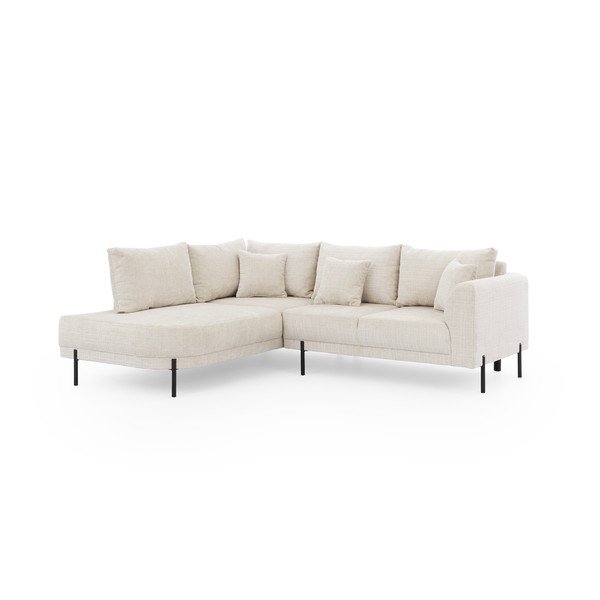 Beež šenillist nurgadiivan (vasak nurk/L-kujuline) Mauris - Ropez-image-2