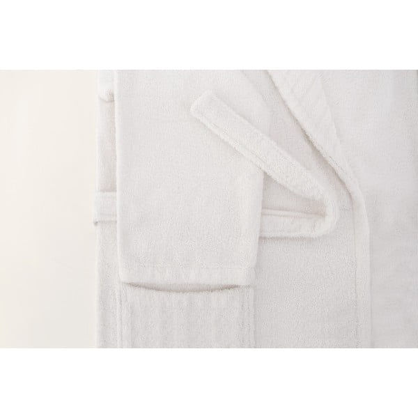 Valge puuvillane hommikumantel suurus L/XL - Foutastic-image-4
