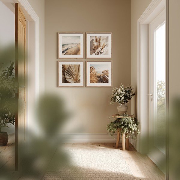 Trükitud pildid 4 tk komplektis koos raamiga 30x30 cm Boho Dreams - Styler-image-1