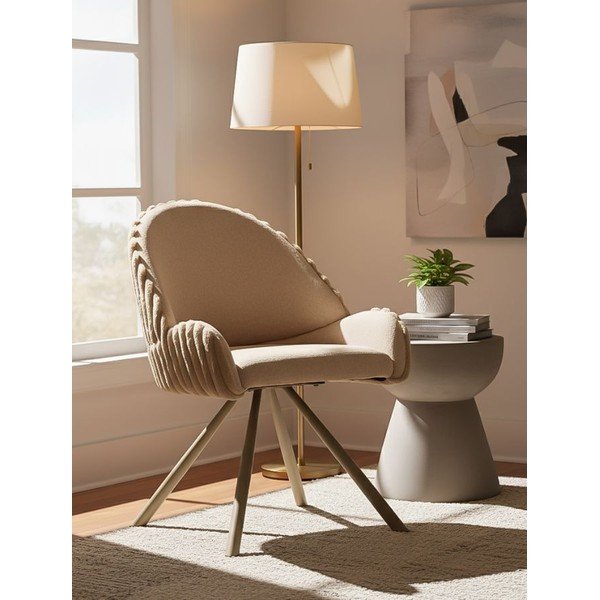 Kreemid polsterdatud söögitoolid 2tk komplektis Stockholm - Mauro Ferretti-image-1