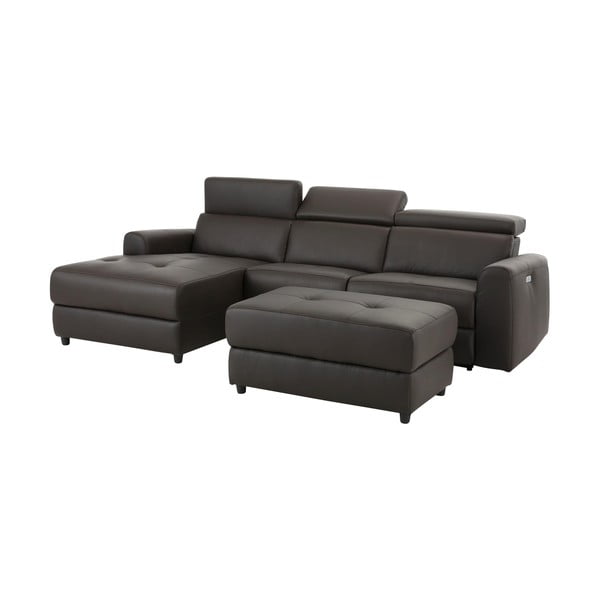 Tumepruun kunstnahast nurgadiivan (vasakpoolne nurk) Capena - Støraa-image-4