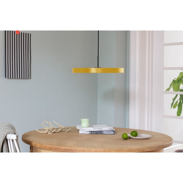 Kollane LED rippvalgusti metallist lambivarjuga ø 43 cm Asteria Medium - UMAGE-image-1