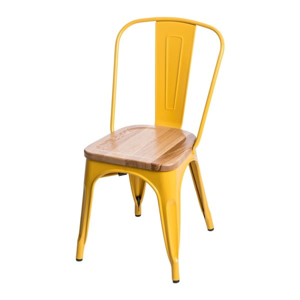 Žlutá židle D2 Paris Ash Wood