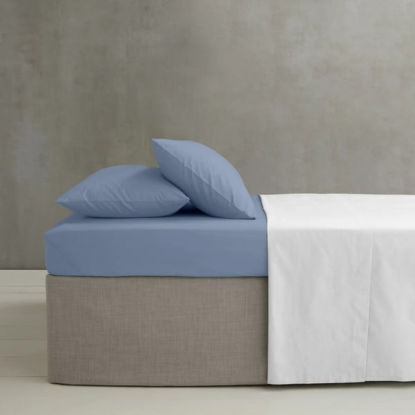 Sinine perkal-puuvillane kummiga lina 90x190 cm Easy Iron Percale - Catherine Lansfield-image-1