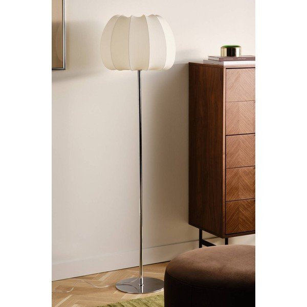 Valge/läikiv hõbedane kangast põrandalamp (kõrgus 150 cm) Pion - Jotex-image-2