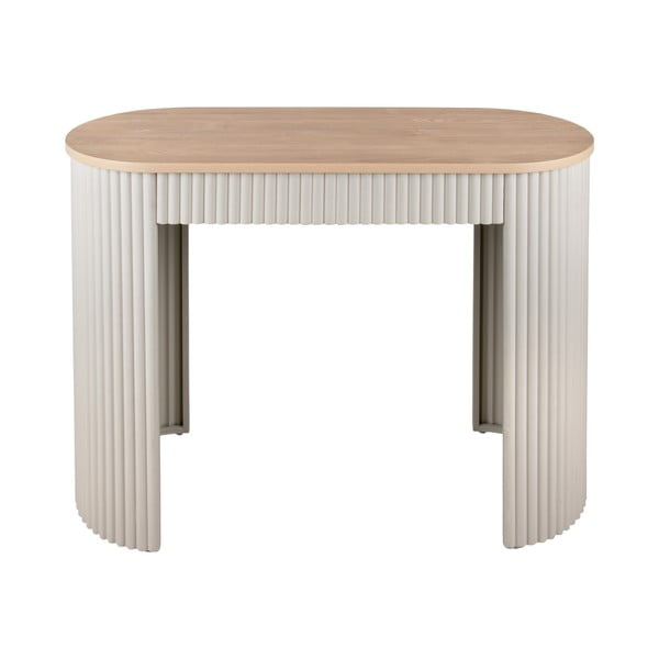 Beež metallist konsoollaud 40x100 cm Estriado – Leitmotiv