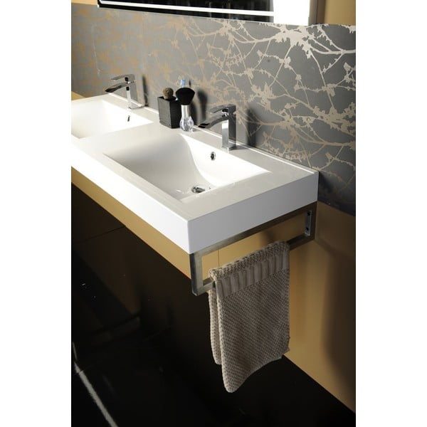 Hõbedane terasest tööpinna tugi  49x4 cm – Sapho-image-2