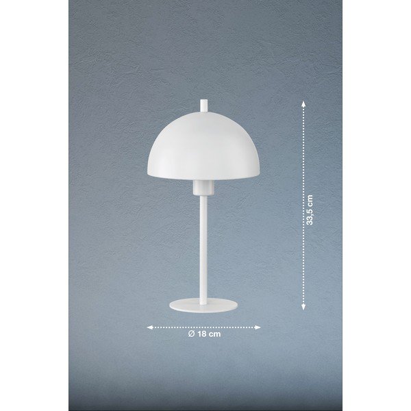 Valge metallist varjuga lauavalgusti (kõrgus 33,5 cm) Kia - Fischer & Honsel-image-3