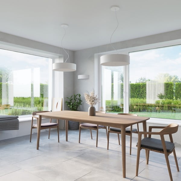 Valge laevalgusti tekstiilist varjuga ø 90 cm Herra - Sollux-image-4