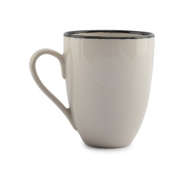 Must/kreemikas kivikeraamiline kruus 350 ml Gravel - ONA