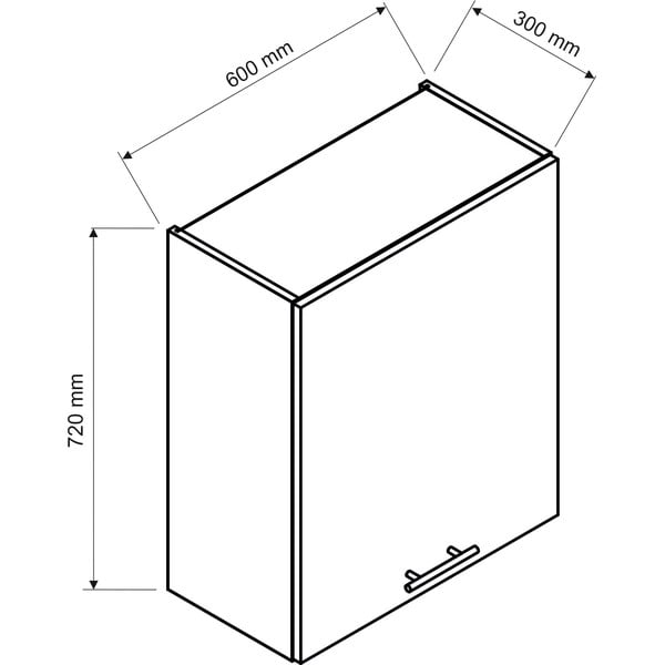 Ülemine köögikapp (laius 60 cm) Brodie - STOLKAR-image-2