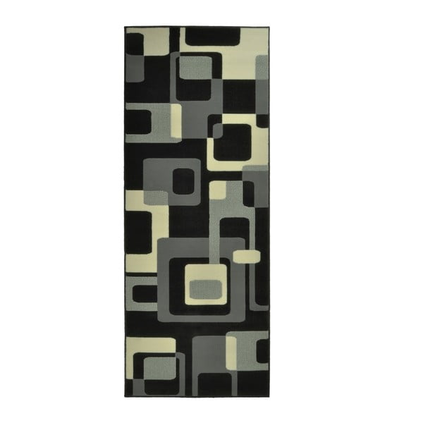 Černý koberec Hanse Home Hamla Retro, 120 x 170 cm