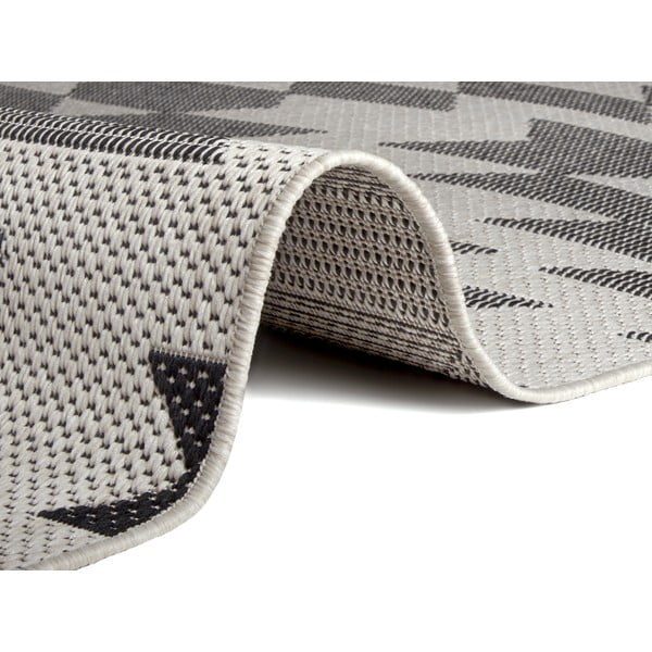 Must-valge õuevaip Geo, 160 x 230 cm - Ragami-image-1