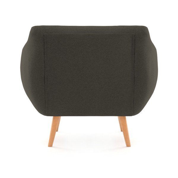 Tmavě šedé křeslo se světlými nohami Vivonita Kennet-image-4