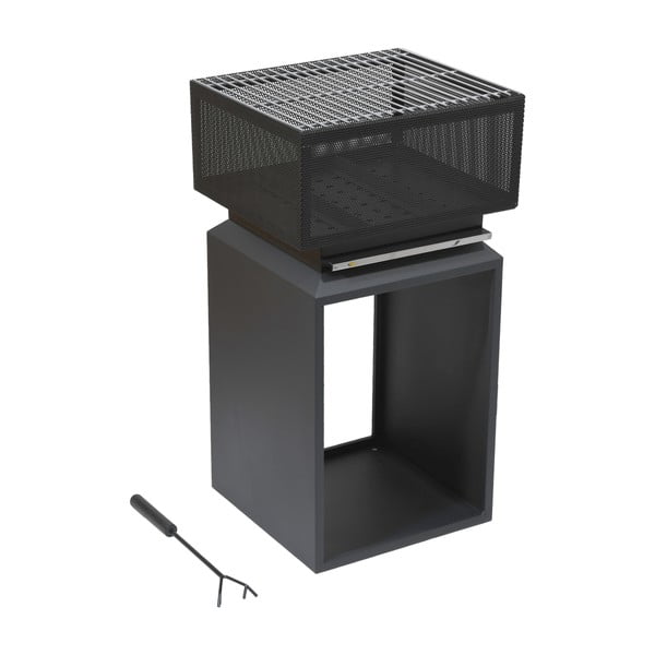 Roostevabast terasest kamin Cube - Cattara-image-2