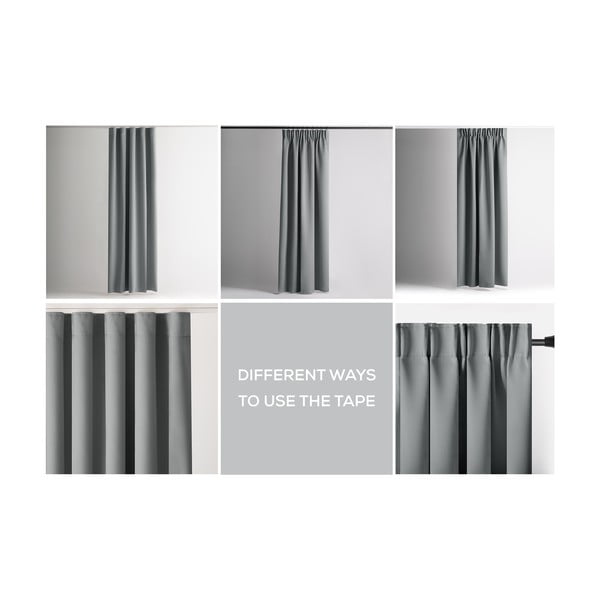 Hall pimendav termokardin 140x270 cm Pleat - Restilo-image-3