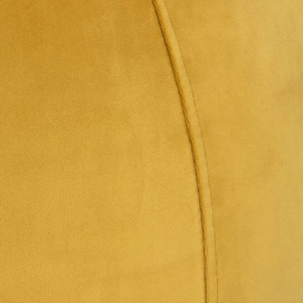 Kollane sametist puff , ⌀ 60 cm Mie - Actona-image-1