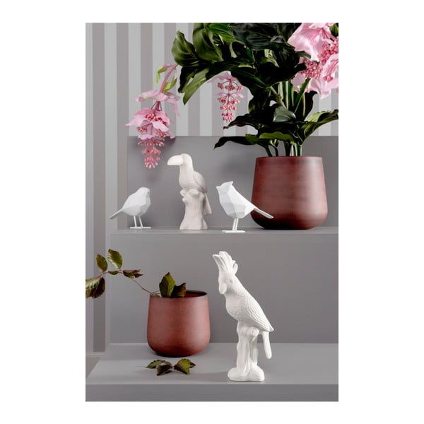 Valge dekoratiivne linnu väike kuju - PT LIVING-image-1