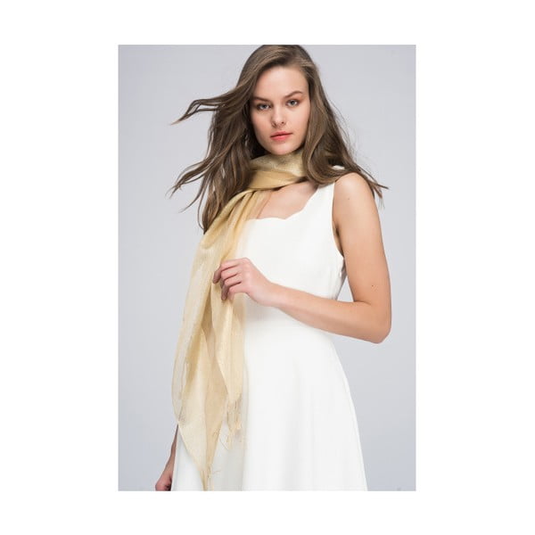 Žlutý dámský šátek NW Milena, 60 x 175 cm