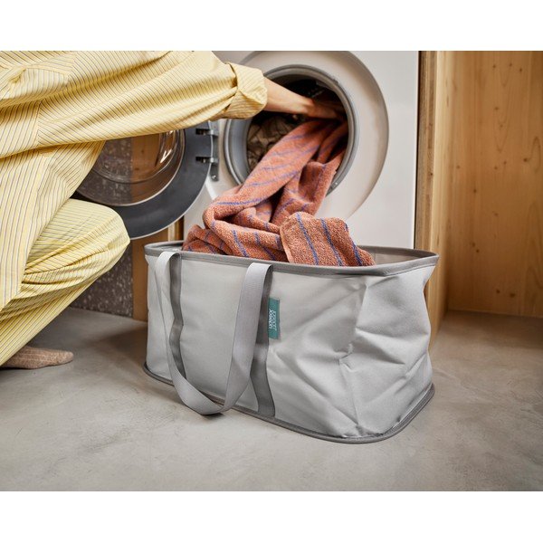 Hall riidest pesukorv, kokkupandav, 35 l Duo - Joseph Joseph-image-1