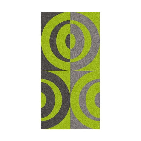 Ručník Ladessa, zelené kruhy, 70x140 cm