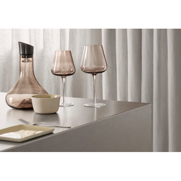 2 pruuni punase veini klaasi komplekt Belo - Blomus-image-1