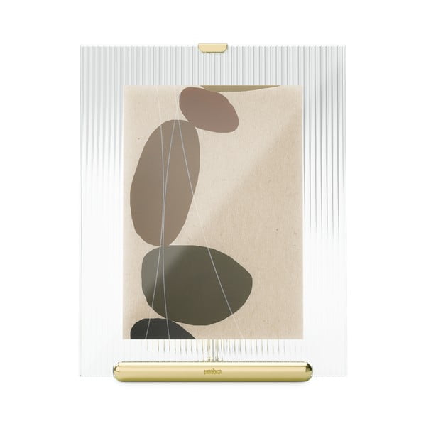 Kuldne klaasist pildiraam 19x23 cm Flute - Umbra