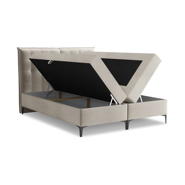 Hall boxspring voodi panipaigaga 180x200 cm Mikana – Makamii-image-1