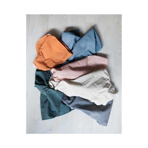 Světle růžový polštář s příměsí lnu Surdic Square, 37 x 37 cm-image-4