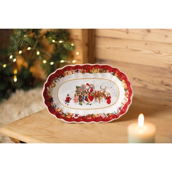 Jõulumotiividega portselanist serveerimistaldrik Villeroy & Boch, 30 x 19,8 cm - Villeroy&Boch-image-1
