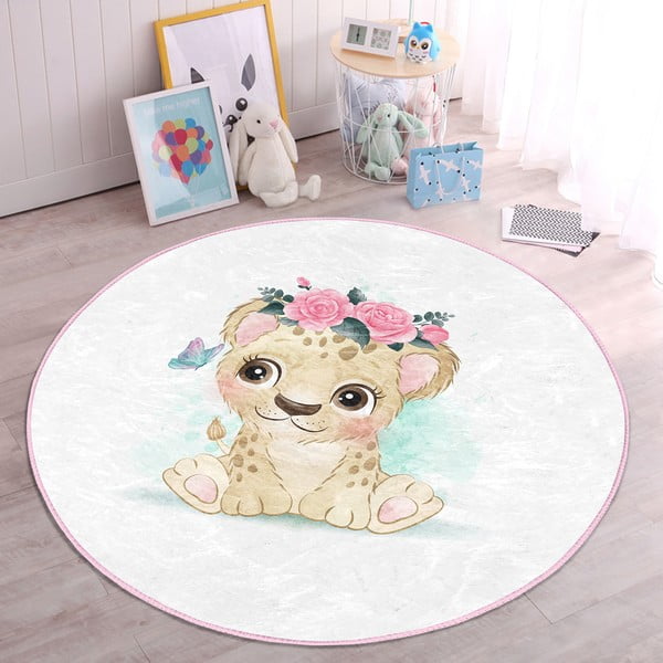 Valge laste vaip ø 120 cm Comfort - Mila Home-image-2