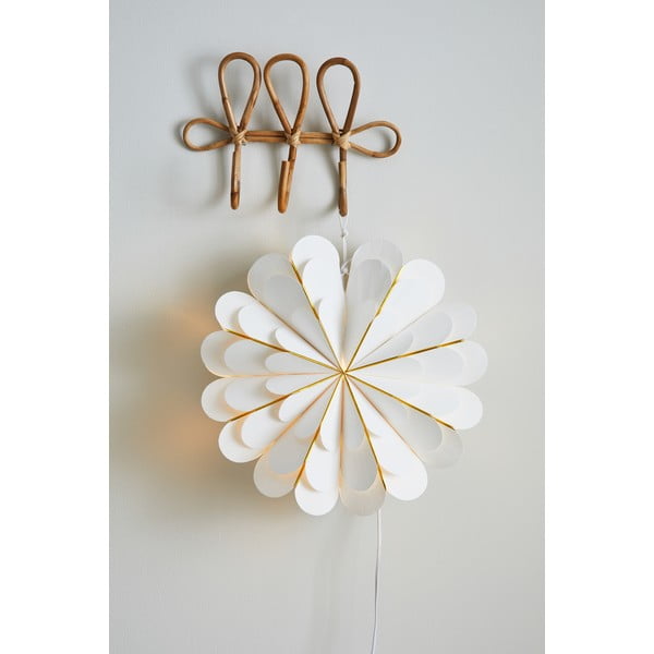 Bílá závěsná světelná dekorace Markslöjd Marigold, výška 45 cm-image-1