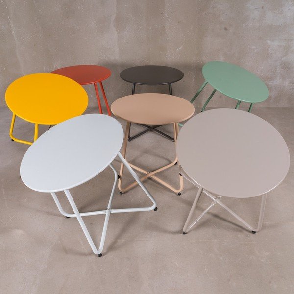 Metallist ümmargune aia hoiulaud ø 45 cm Luna - LDK Garden-image-1