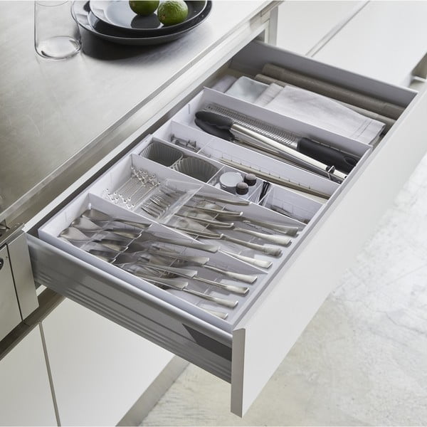 Valge plastist sahtli küljepaneel 47,5 x 35 cm - YAMAZAKI-image-1