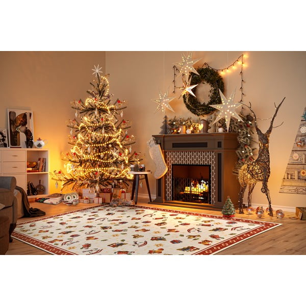 Punane jõulumotiividega vaip 160x230 cm Red Christmas - Villeroy&Boch-image-1