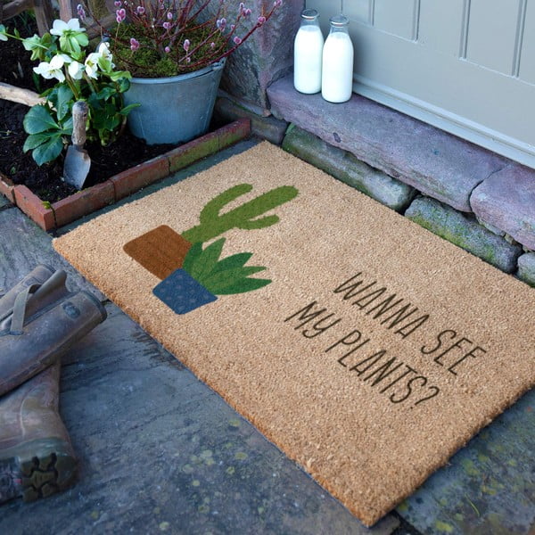 Uksematt 40x60 cm Wanna See My Plants - Artsy Doormats-image-2