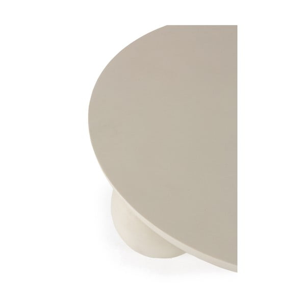 Beež ümmargune mangopuidust diivanilaud ø 90 cm Ailen - Marckeric-image-3