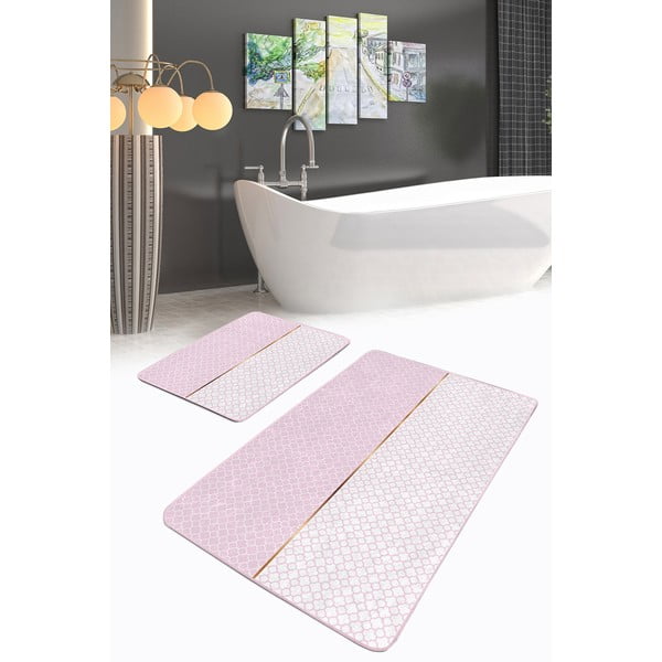 Roosad vannitoamatid 2tk komplektis 60x100 cm – Mila Home-image-1