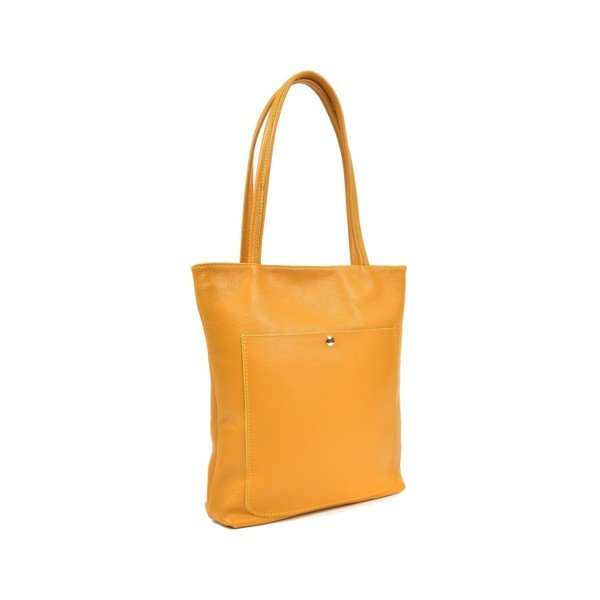 Kollane nahast käekott Huniya - Roberta M-image-2
