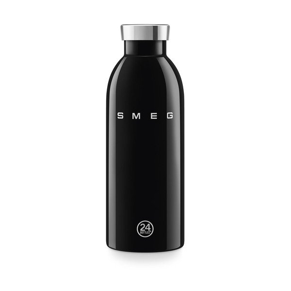 Must roostevabast terasest termospudel 500 ml 24BOTTLES - SMEG