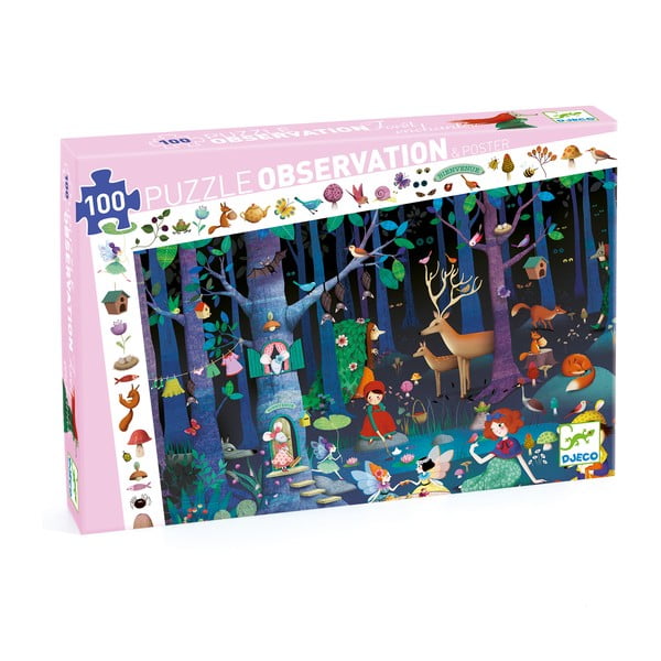 Tähelepanu muinasjutumetsade laste puzzle - Djeco