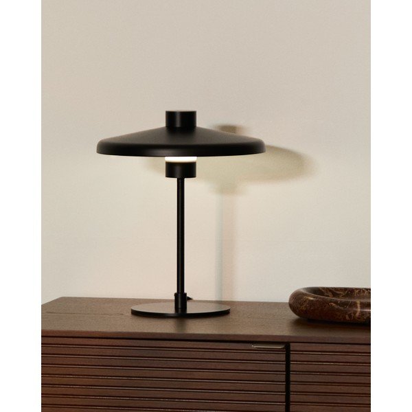 Must laualamp metallist varjuga (kõrgus 32,5 cm) Nuvira - Kave Home-image-2