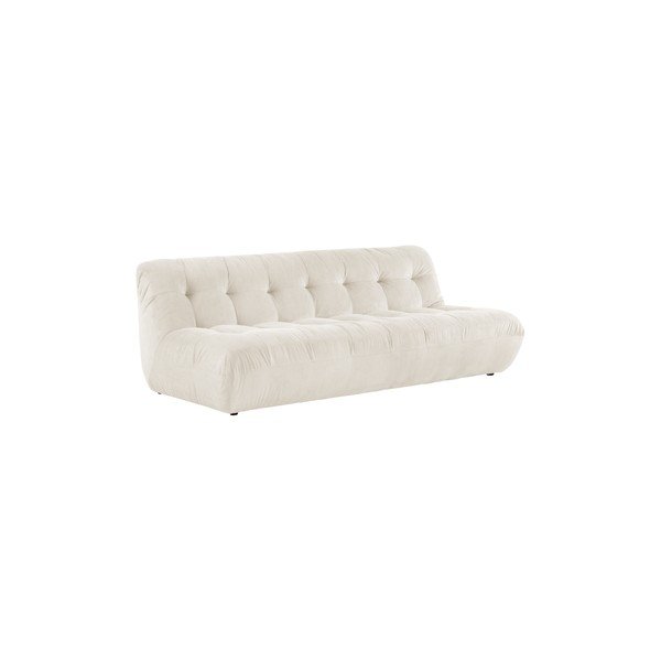 Kreemikas sametist diivan 212 cm Kelso - Jotex