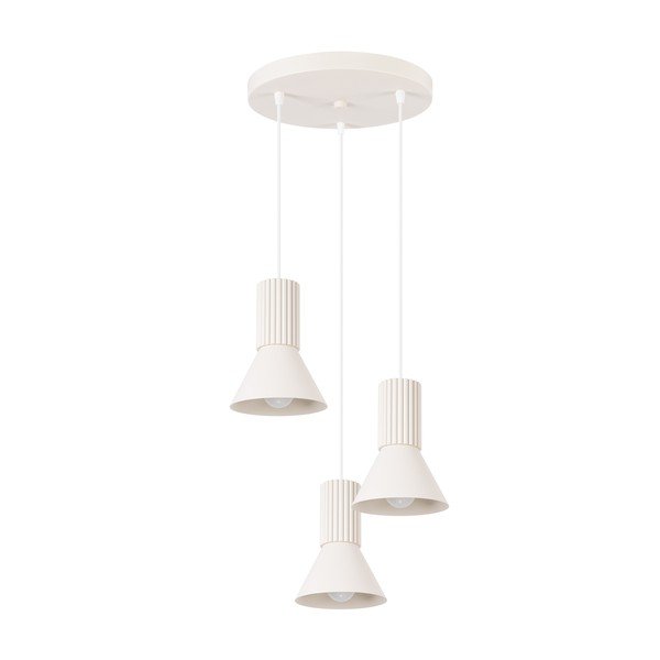 Beež metallist ripplamp ø 30 cm Niru - Sollux