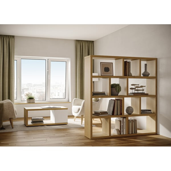 Pruun raamaturiiul 150x159 cm Berlin – TemaHome-image-4