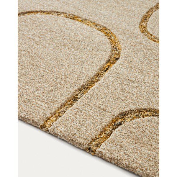 Beež villane vaip 160x230 cm Magin - Kave Home-image-3