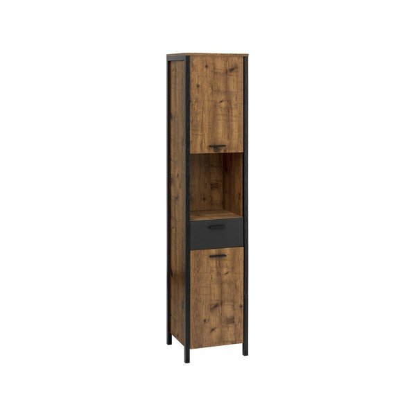 Tumepruun vannitoakapp , 38 x 175 cm Werra - Støraa-image-1