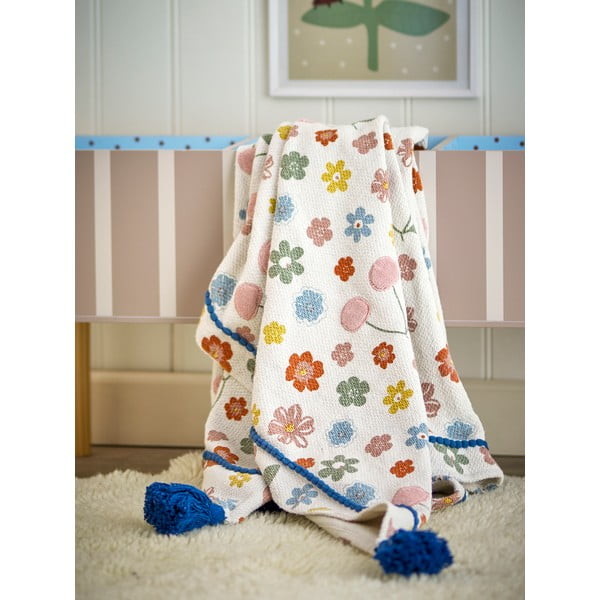 Taaskasutatud puuvillast laste tekk 130x160 cm Cherry - Bloomingville Mini-image-1